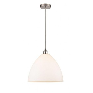 Innovations Lighting Edison Dome 1 - Light Pendant in  Brushed Satin Nickel - 1 of 1