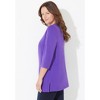 Catherines Women's Plus Size Petite Ultra-Soft Square-Neck Tee - image 4 of 4