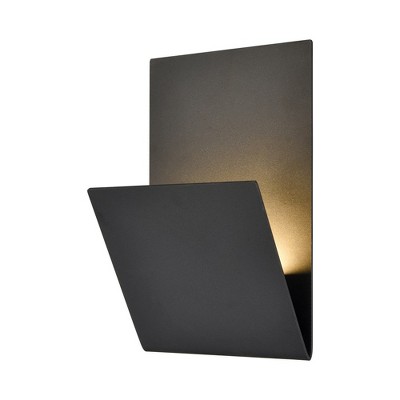 C Cattleya 11 in. Matte Black LED Outdoor Wall Light
