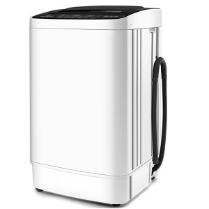 HOMDOX 20Lbs Portable Washing Machine, 2.8Cu.ft Full Automatic Compact Laundry Washer with 4 Water Levels 4 Wash Programs 3 Water Temp & Drain Pump - 1 of 4
