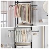 5-Tier Over The Washer Dryer Storage Shelf – Heavy Duty Wood Laundry Organizer with Clothes Drying Rack, Space-Saving for Home Decor - 3 of 4