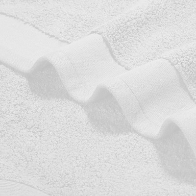 Luxury White 100% Cotton 6-Piece Towel Set