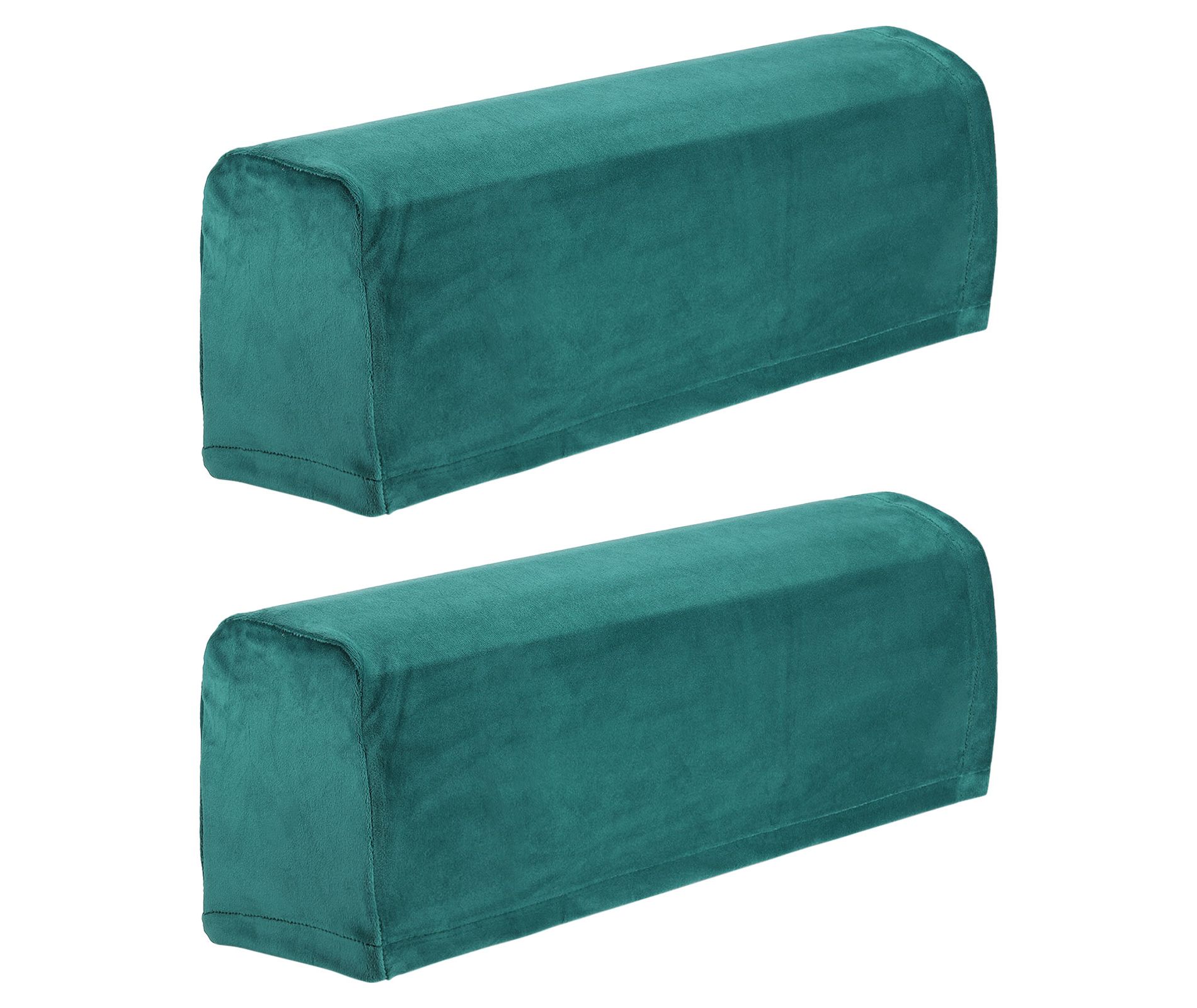Unique Bargains Stretch Soft Polyester Fiber Sofa Couch Armchair Slipcovers 2 Pcs Dark Green