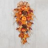 Collections Etc LED Lighted Thanksgiving Harvest Wall Swag - 2 of 2