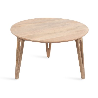 Kate and Laurel Kershaw Round Coffee Table, 30x30x19, Natural