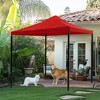 Yescom 10x10Ft Gazebo Top Replacement for beach cabanas for 1 Tier Outdoor Canopy Cover Patio Garden Yard Party Red - 3 of 4