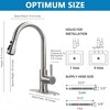 SUGIFT Brushed Nickel Kitchen Faucet with Pull Down Sprayer High Arc Single Handle Stainless Steel - 4 of 4