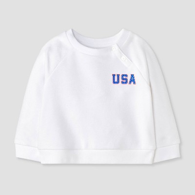 Baby USA Fleece Sweatshirt - Cat & Jack™ White