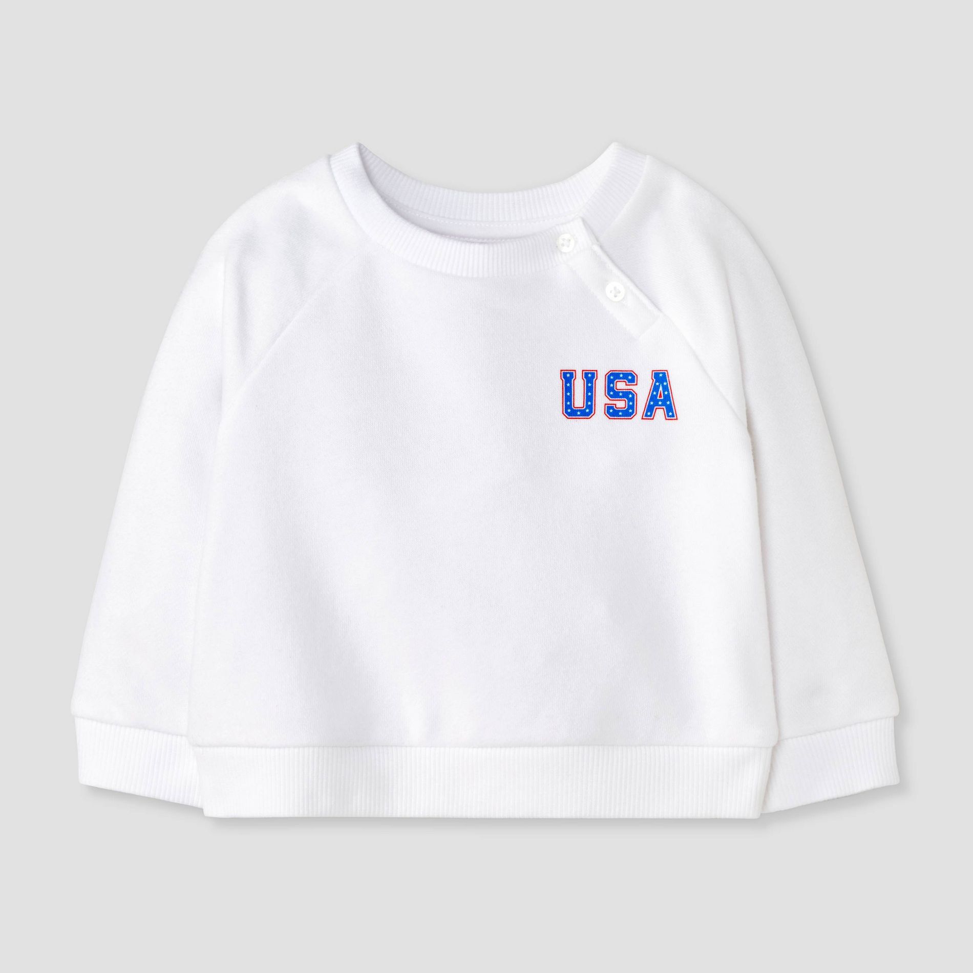 Baby USA Fleece Sweatshirt - Cat & Jack™ White