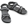 Collections Etc Multi-Adjustable Stylish Zigzag Print Sporty Sandals - 4 of 4