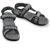 Collections Etc Multi-Adjustable Stylish Zigzag Print Sporty Sandals - image 4 of 4