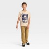 Boys' Short Sleeve Space Bulldog Graphic T-Shirt - Cat & Jack™ Beige - 4 of 4