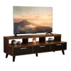 XIYUYEU TV Stand Modern LED Entertainment Center Media Console with Storage - 3 of 4