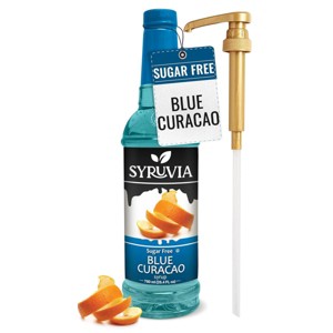 Syruvia Sugar Free Blue Curacao Syrup, Fruity Syrup for Drinks ...