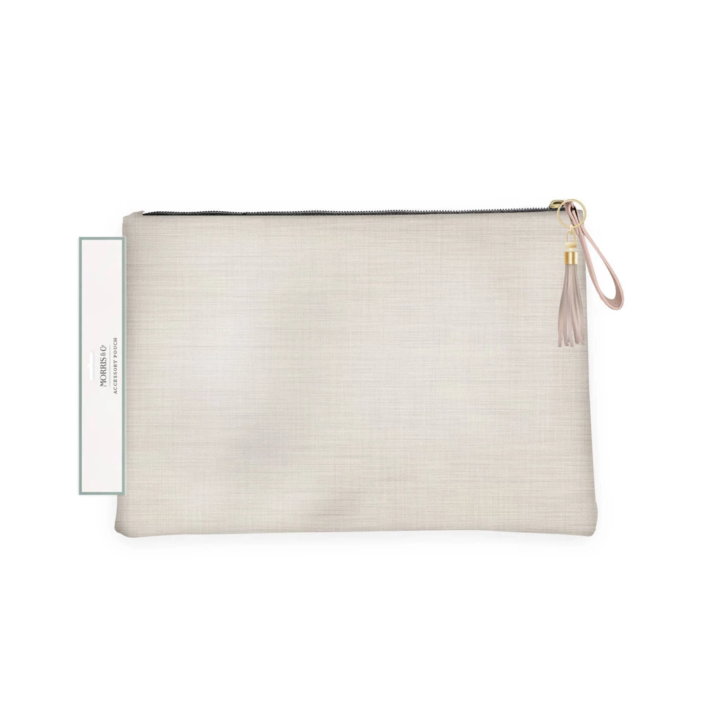 Blue Sky Blue Sky Morris & Co. 2026 Natural Linen Accessory Pouch — product image