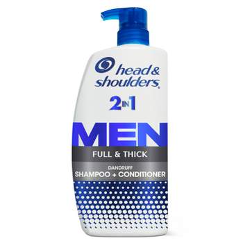 Head & Shoulders Men's 2-in-1 Shampoo and Conditioner, Anti-Dandruff Treatment, Full & Thick for Daily Use, Paraben-Free - 28.2 fl oz