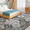 Rugs Washable Rugs for Bedroom Vintage Entry Boho Area Rug Living Room Rug Non Slip Non Shedding Stain Resistant Low Pile Folding Floor Cover - 3 of 4