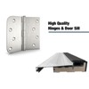 Lirago 36"x80" White Fiberglass Reinforced Composite Entrance Door with 4-9/16" Frame - 3 of 4