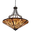 Quoizel Stephen 40" Wide Vintage Bronze Mission Glass Pendant - 2 of 2