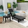 WestinTrends Ashore Modern Poly Reclining Chaise Lounge With Wheels plus side table included - 2 of 4