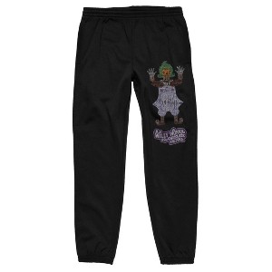 Willy Wonka & the Chocolate Factory Oompa Loompa Men's Black Sweatpants - 1 of 1