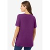 Woman Within Plus Size Perfect Short-Sleeve Crewneck Tee - 3 of 4