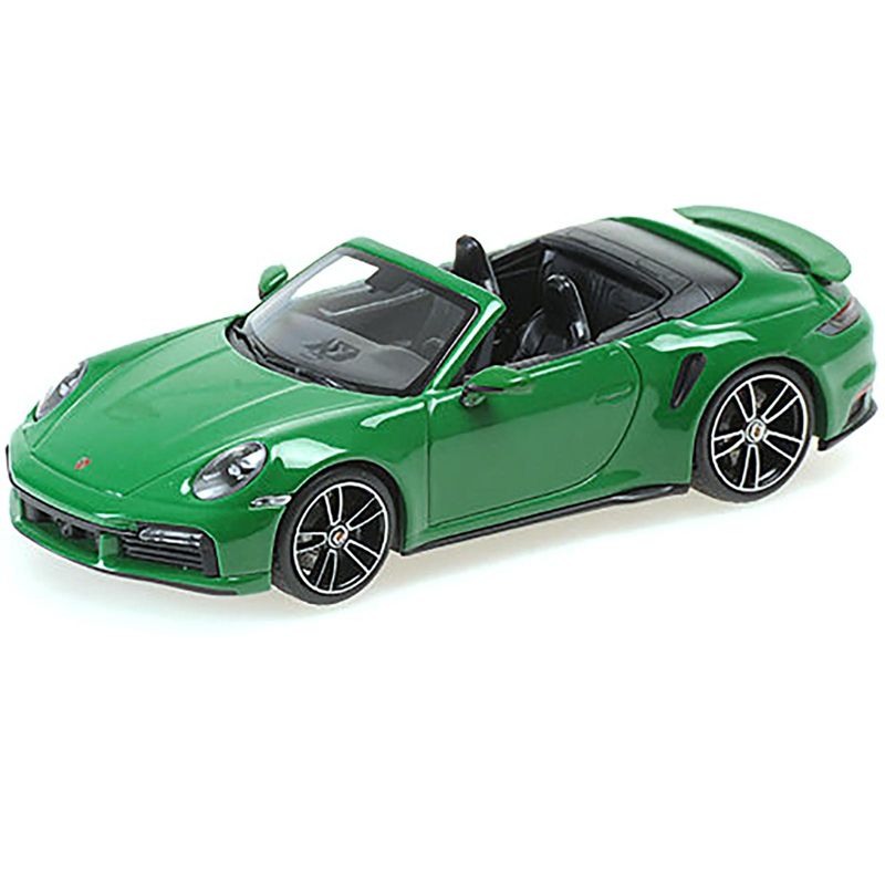 2020 Porsche 911 Turbo S Cabriolet Green Limited Edition to 504 pieces Worldwide 1/43 Diecast Model Car by Minichamps, 2 of 4