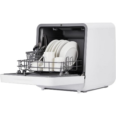 Portable Dishwasher with Display - Large Capacity, Dual Inlet, Strong Drying, No Installation for Family/RV/Tiny Homes