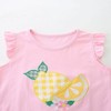 MyKids-USA Summer Baby Kids Cute Lemon Pattern Vest and Plaid Shorts Clothing Set for Girls - 4 of 4