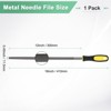 Unique Bargains Round Metal File High Carbon Steel Grip Handle Hand Files - 3 of 4