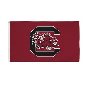 NCAA University of South Carolina Flag with Grommets, 3'x5' South Carolina Gamecocks Outdoor College Flags for Garden Patio Indoor Wall Décor - 1 of 4