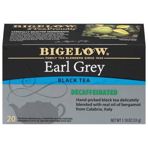 Bigelow Earl Grey Black Tea Bags Decaffeinated - 20ct - image 1 of 4