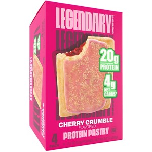 Legendary Foods Gluten Free and Keto Friendly Protein Pastry - Cherry Crumble - 8oz/4ct - 1 of 4