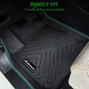 Floor Mats for Silverado 2500HD/3500HD, All-Weather Anti-Skid Liners Fit 2019–2025 Chevy Silverado & GMC Sierra Crew Cab with Rear Underseat Storage - 3 of 4