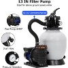 13" Sand Filter with 0.75 HP Pool Pump – 3434 GPH High-Flow Filtration System, Multi-Port Valve, for Pools up to 8,500 Gallons - 3 of 4