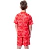 DC Comics Boys' Justice League Digital Camo The Flash 2 Piece Pajama Set Red - 2 of 4