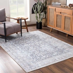 Hauteloom Hedda Vintage Flat Pile Washable Rug - 1 of 4