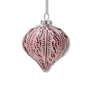 TAG Antique Drop Ornament Wide Red - 1 of 1