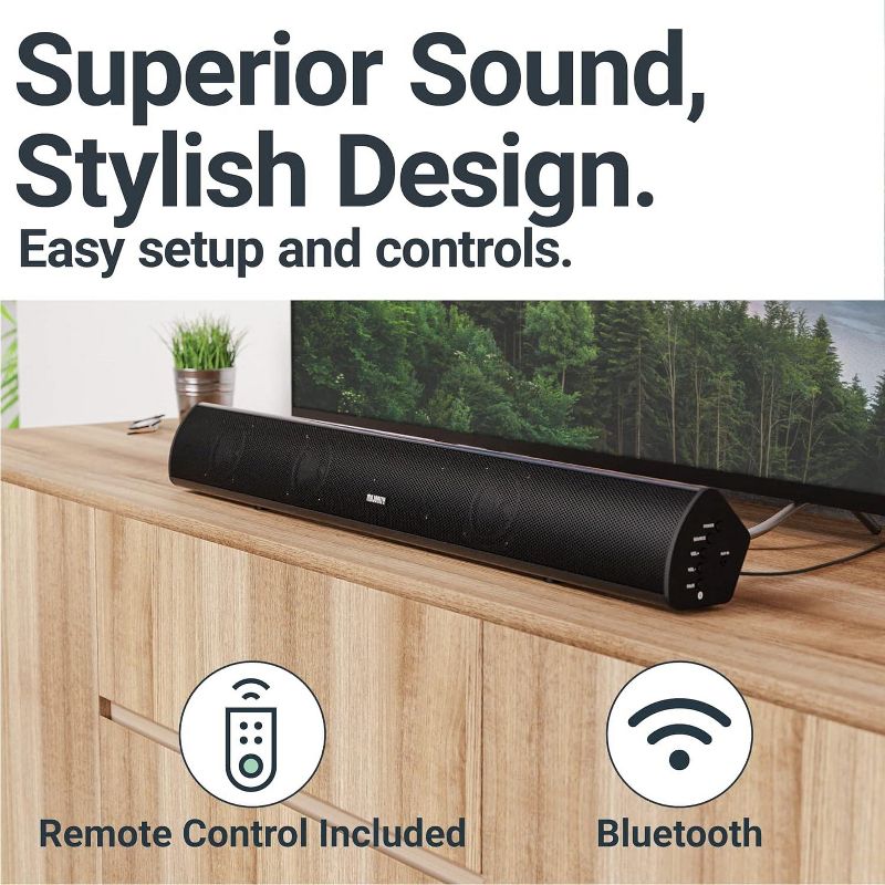 Majority Teton Sound Bar for TV | 120W Powerful Stereo 2.1 Channel Sound | Home Theatre 3D Soundbar with Built-in Subwoofer, 2 of 8
