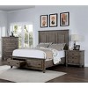 NicBex Nightstand with Drawers,Side Table with Wood Frame and Pulls,Modern Bedside Table for Bedroom,Living Room - 3 of 4