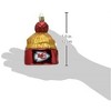 Old World Christmas Blown Glass Ornament for Christmas Tree, Kansas City Chiefs Beanie - 4 of 4