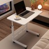 Standing Desk with Wheels,Small  Stand Up Desk, Adjustable Height Computer Workstation,Mobile Portable Rolling Laptop PC Table - 2 of 4