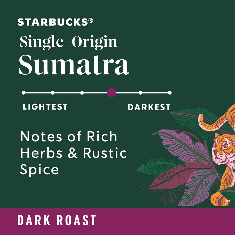 Starbucks Dark Roast Ground Coffee &#8212; Sumatra &#8212; 100% Arabica &#8212; 1 bag (12 oz.), 3 of 8