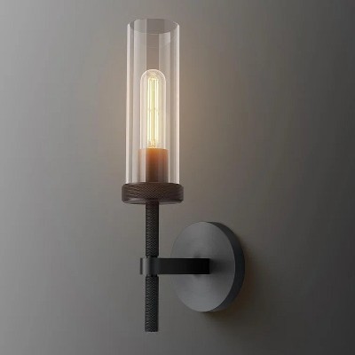 Light Dimmable Luxury Flush Mounted Sconces Wall Sconces Black