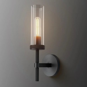 Light Dimmable Luxury Flush Mounted Sconces Wall Sconces Black - 1 of 4