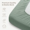 Muslin Fitted Crib Sheet, Extra Soft 100% Muslin Cotton Crib Sheets for Standard Crib and Toddler Mattresses by Comfy Cubs - 3 of 4