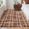 Garvee Modern Plaid Area Rug Farmhouse Geometric Rugs for Living Room Bedroom Non Slip Stain Resistant Carpet - 2 of 4