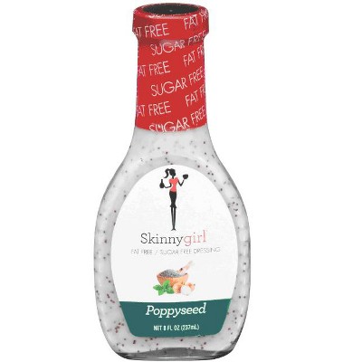 Skinnygirl, Fat-Free, Sugar-Free Poppyseed Salad Dressing, 8 fl oz (Pack of 4)