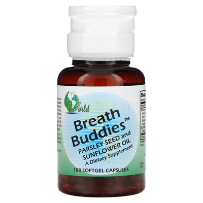 World Organic Breath Buddies, 180 Softgel Capsules