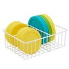 Farmlyn Creek 2 Pack White Food Container Lid Organizer for Kitchen, 3 Compartment Bin for Cabinet Shelves, Drawers, 10 x 8 x 3.7 In - 4 of 4